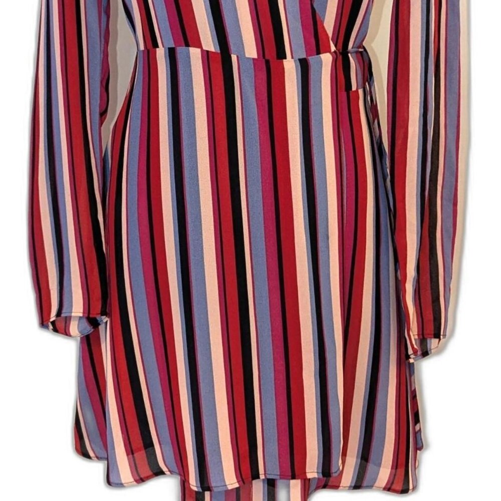 NWT Reformation | Gjelina Anya Dress Luisa Stripe Long Sleeve Mini Dress | Small - Picture 5 of 13